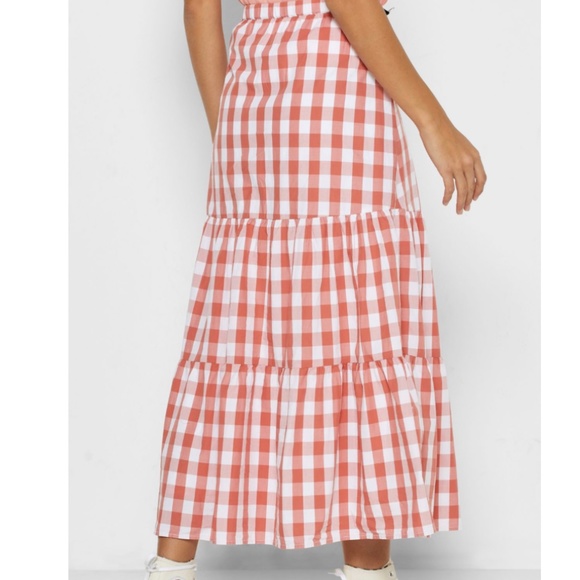 GAP Gingham Midi Skirt XS petite - New - Picture 3 of 13